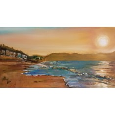 Rabia Ehsaan, 20 x 40 inch, Oil On Canvas, AC-REH-004